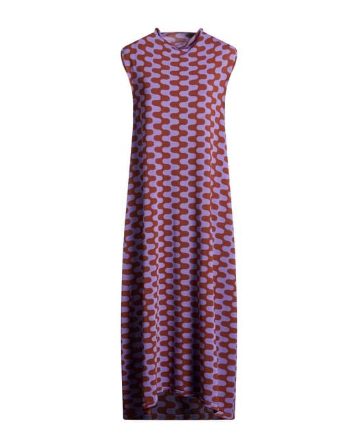 Liviana Conti Purple Midi Dress