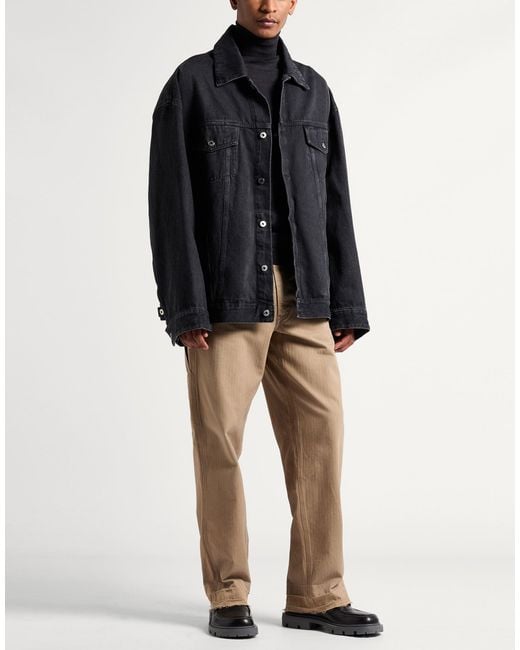 Off-White c/o Virgil Abloh Black Denim Outerwear Cotton for men