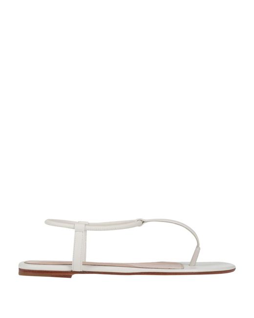 Gianvito Rossi White Thong Sandal
