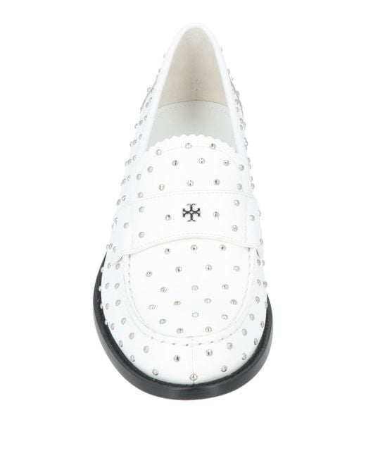 Tory Burch White Loafer