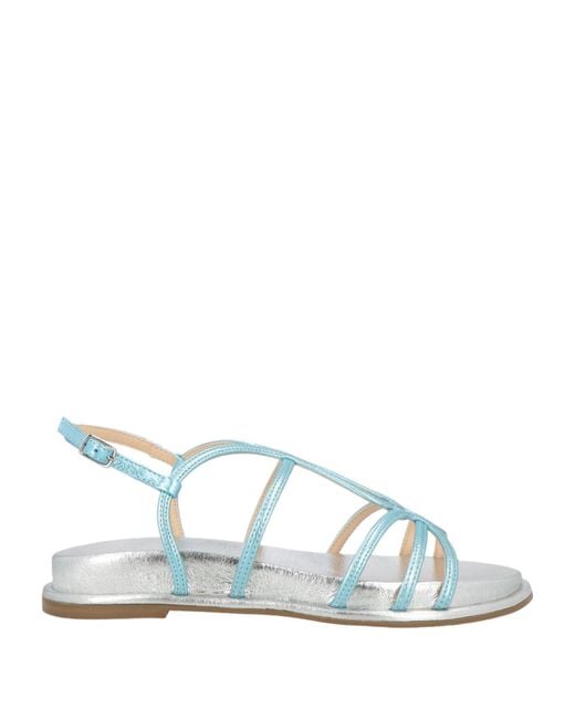 Miss Unique Blue Sandals Leather