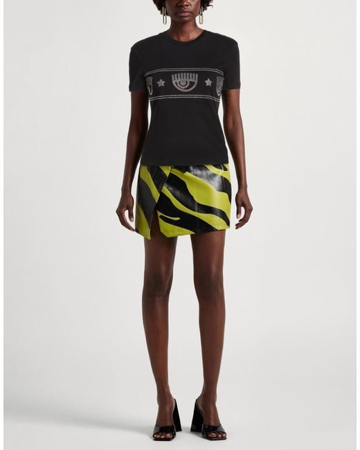 Chiara Ferragni Black T-Shirt Cotton