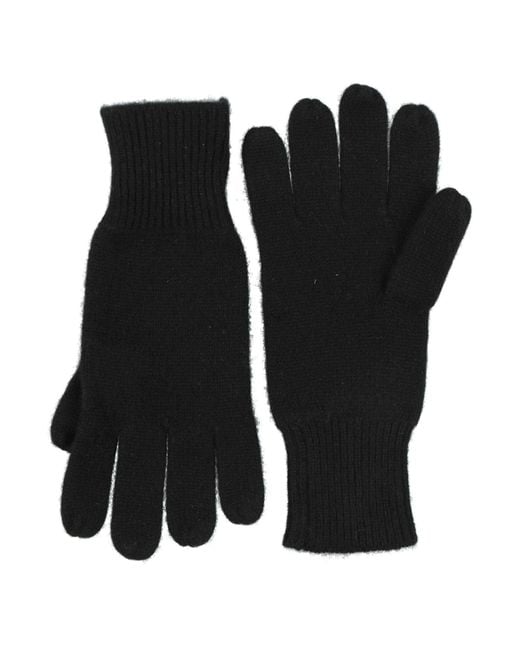 Aspesi Black Gloves for men