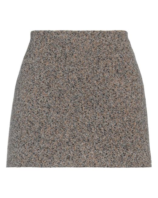 Sportmax Gray Mini Skirt