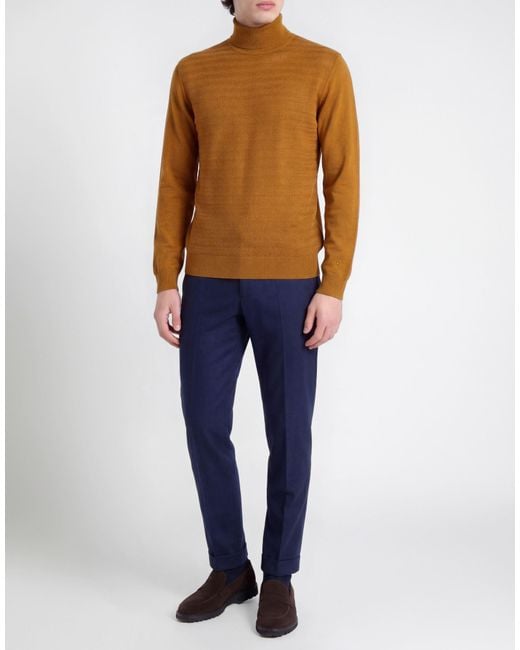 Manuel Ritz Brown Turtleneck Virgin Wool, Acrylic for men