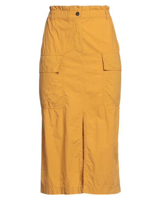 8pm Yellow Midi Skirt
