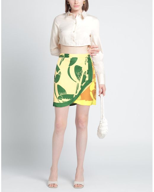 Farm Rio Green Mini Skirt
