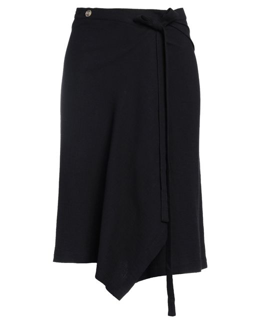 SOPHIE DELOUDI Black Midi Skirt