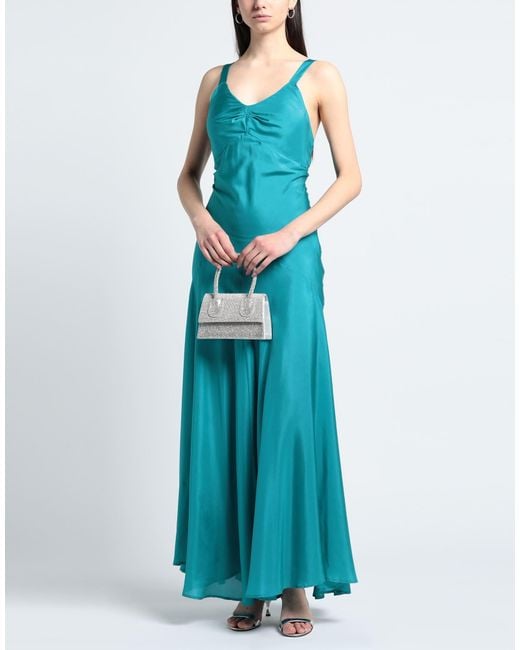 SOLOTRE Blue Maxi Dress