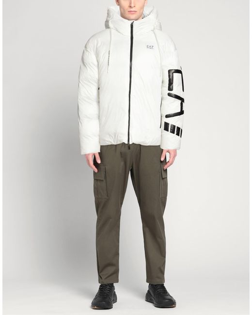 EA7 White Puffers for men