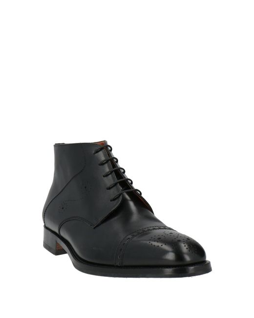 Moreschi Black Ankle Boots Leather for men