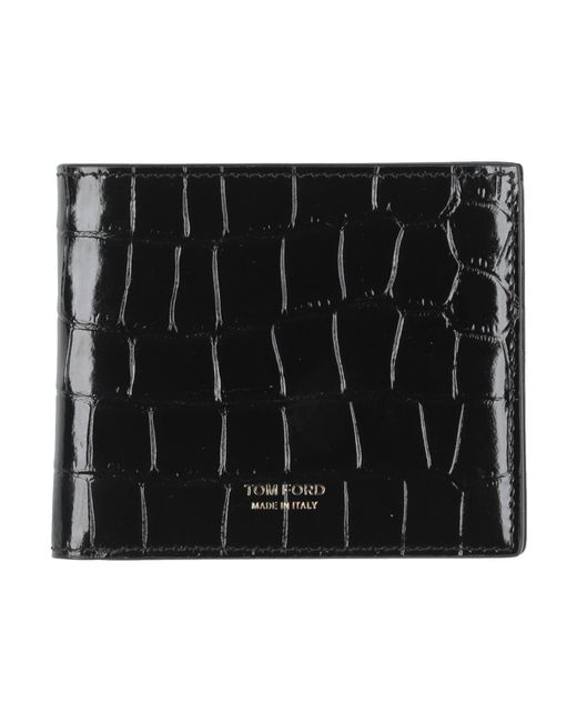 Tom Ford Black Wallet Leather for men