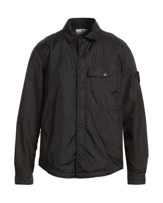 Stone Island Black Jacket Polyamide for men