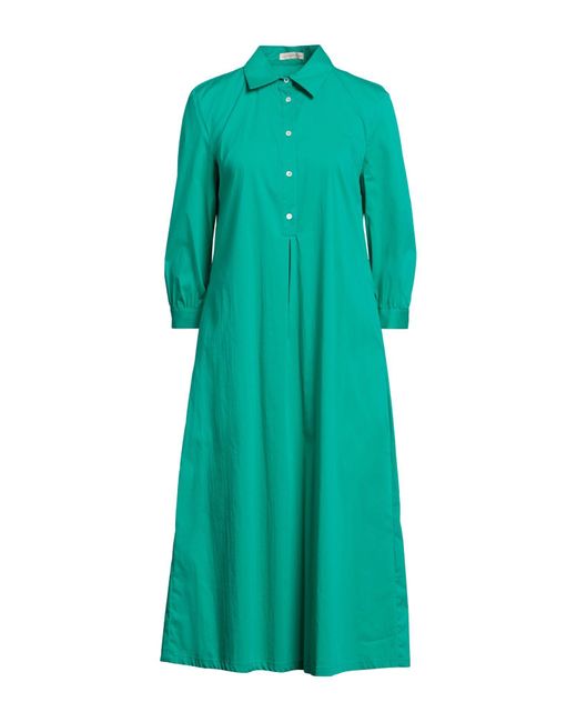 Camicettasnob Green Midi Dress