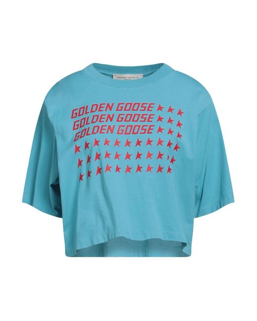 T-shirt di Golden Goose Deluxe Brand in Blue