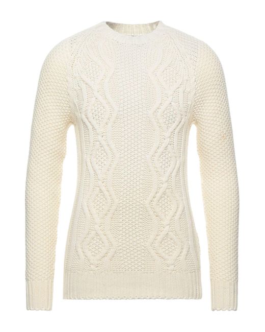 Brooksfield Natural Sweater Wool, Polyamide for men