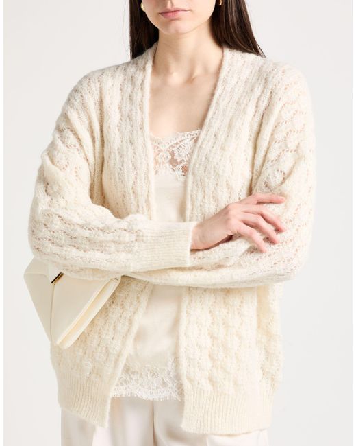 Alysi Natural Cardigan Alpaca Wool, Polyamide