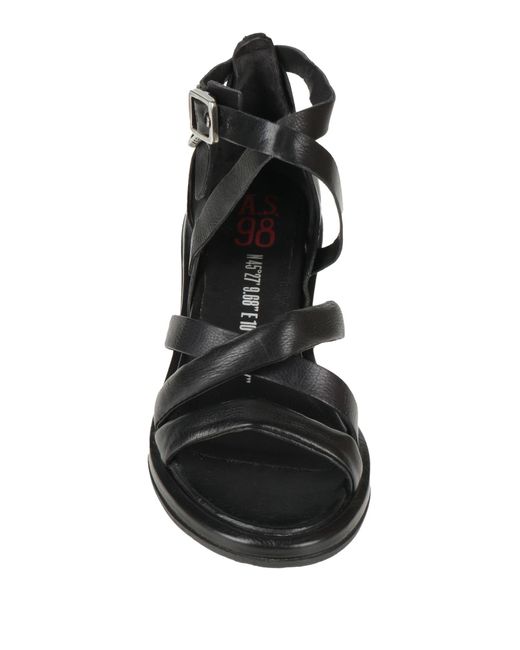 A.s.98 Black Sandals
