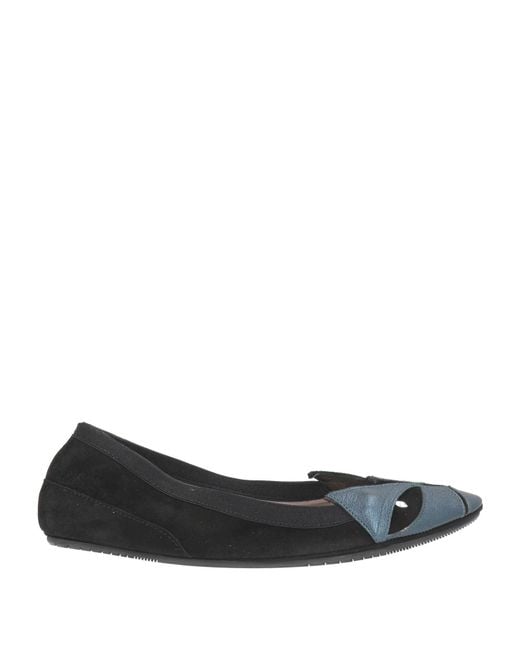 Dove Nuotano Gli Squali Black Ballet Flats Leather