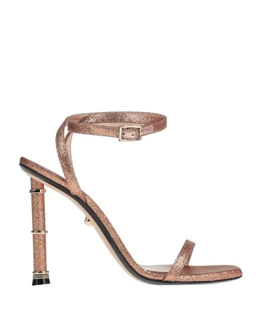 ALEVI Women's White Sandals Textile Fibers