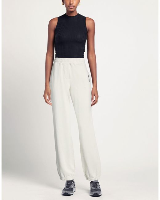 Soallure White Pants Cotton