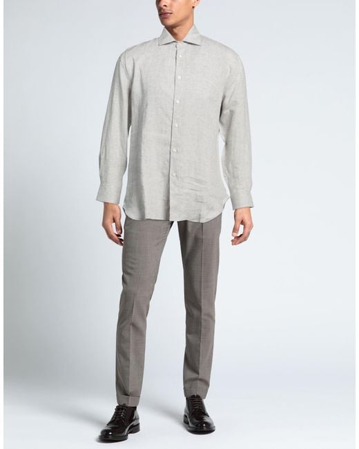 120% Lino White Shirt for men
