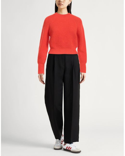 Fabiana Filippi Red Sweater Mohair Wool, Polyamide, Wool