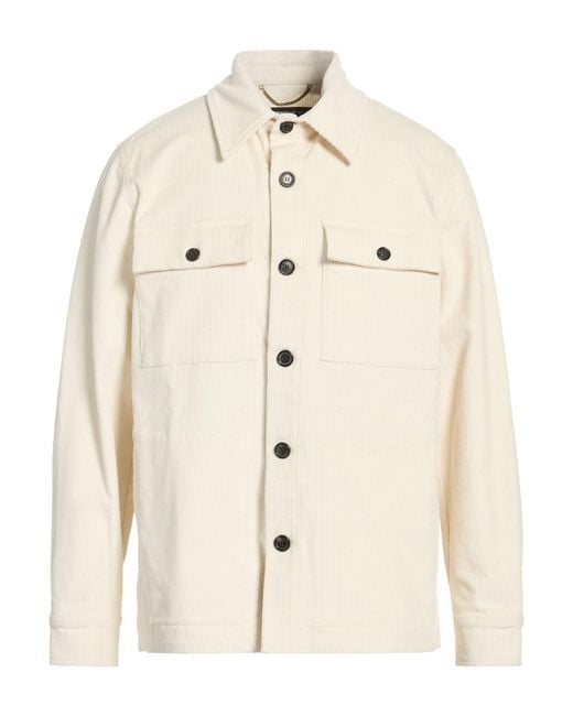Department 5 Natural Cream Jacket Cotton, Elastane for men