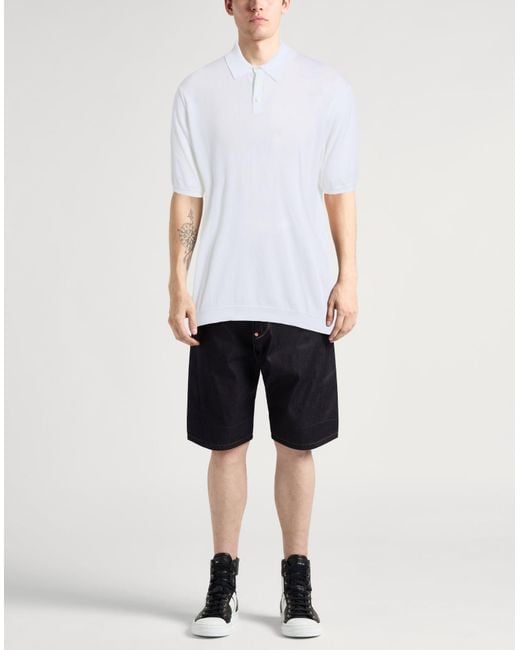 Roberto Collina White Polo Shirt Cotton for men