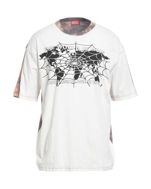 DIESEL White T-shirt for men