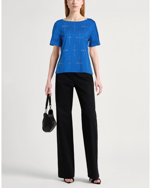 Patrizia Pepe Blue T-Shirt Cotton