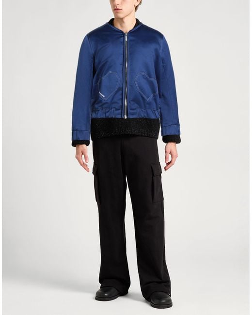 Maison Kitsuné Blue Jacket Cotton for men