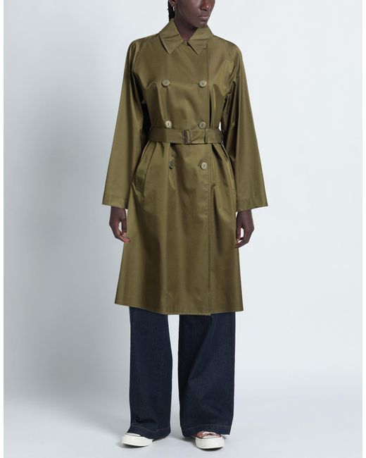 DUNO Green Overcoats & Trench Coats
