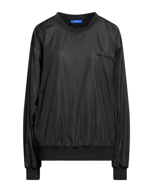 Nina Ricci Black Sweatshirt Polyester, Elastane