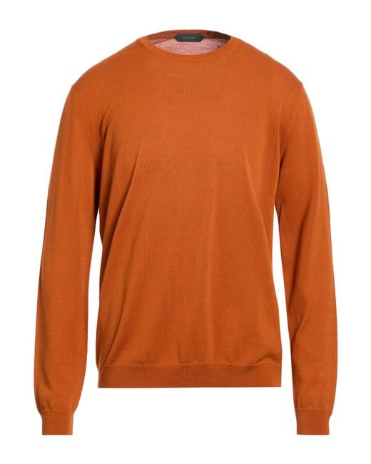 Zanone Pullover in Orange für Herren