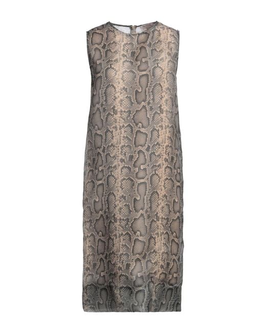 Sportmax Brown Midi Dress Polyester