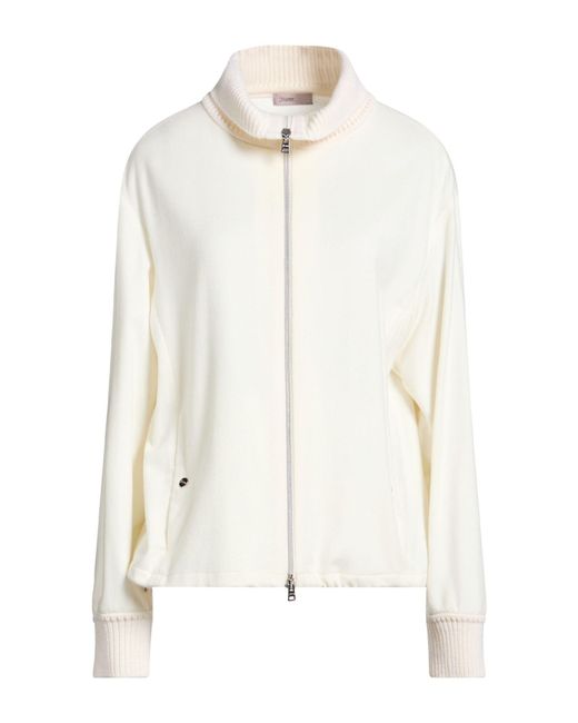 Herno White Ivory Jacket Cashmere