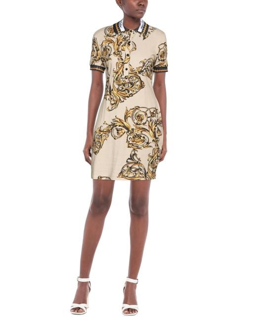 Versace Jeans Couture Natural Mini Dress