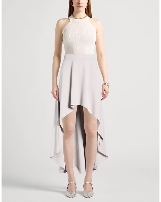 Elisabetta Franchi Gray Maxi Skirts