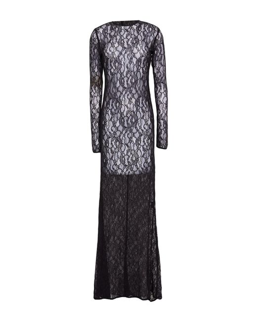 Laneus Blue Maxi Dress Polyamide, Elastane