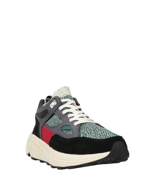 Brandblack Gray X Maison Kitsuné Charcoal Sneakers Textile Fibers, Leather for men
