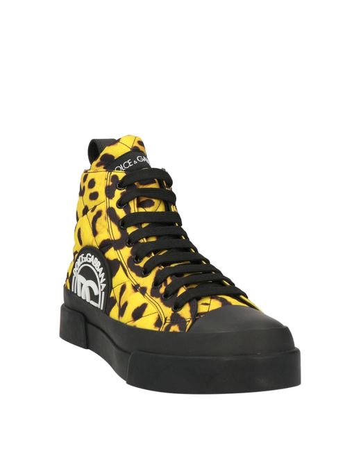 Dolce & Gabbana Yellow Sneakers