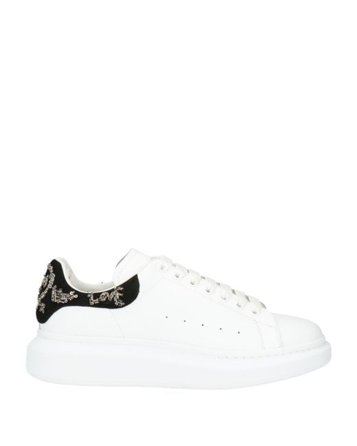 McQueen White Sneakers Leather for men