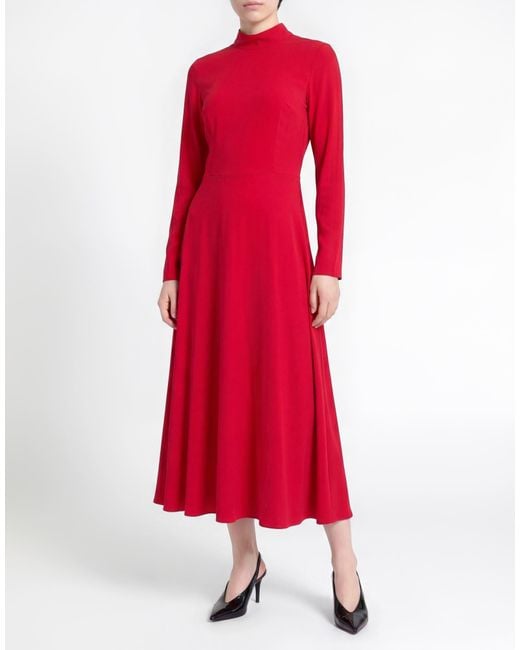 Grifoni Red Maxi Dress Viscose, Elastane