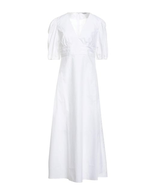 Caliban White Maxi Dress Cotton