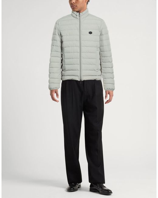 Emporio Armani Gray Puffers for men