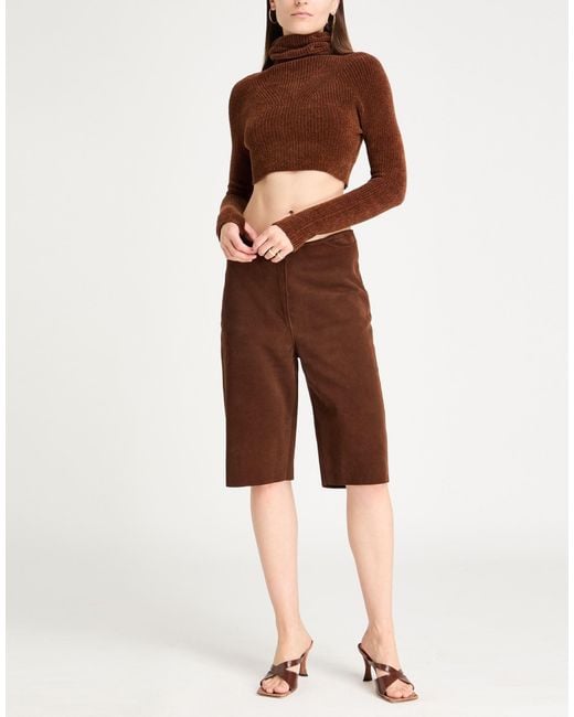 Jacquemus Brown Turtleneck Viscose, Cotton, Polyamide, Elastane