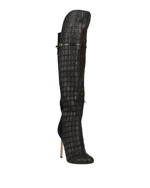 Francesco Russo Black Boot Leather
