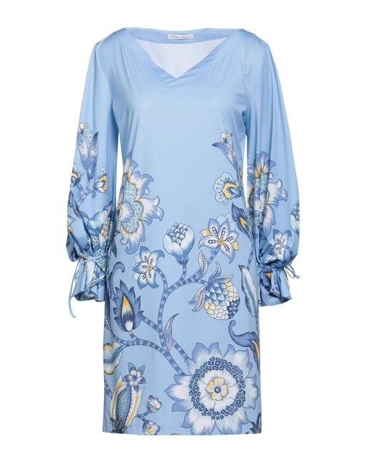 Raffaela D'angelo Blue Short Dress