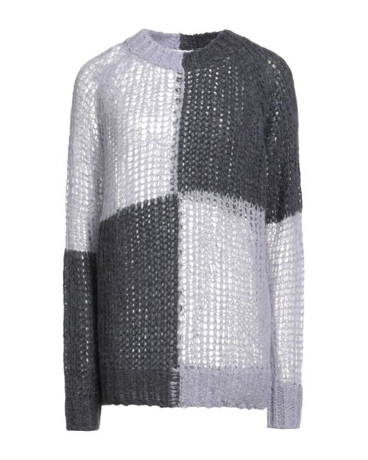 Acne Gray Lilac Sweater Acrylic, Nylon, Mohair Wool, Wool, Viscose